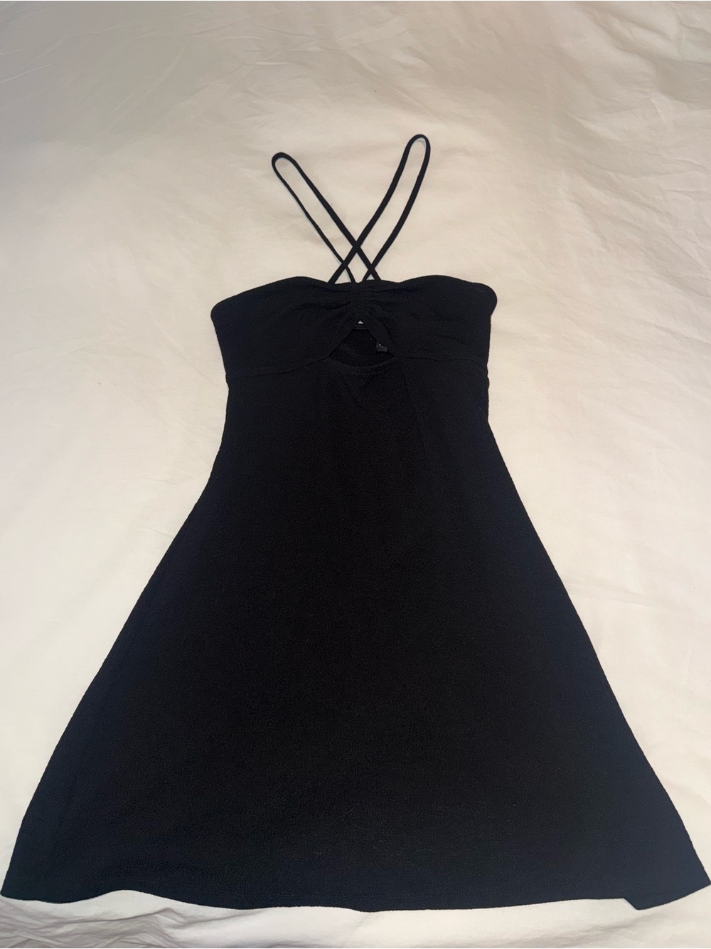 Black cocktail mini dress